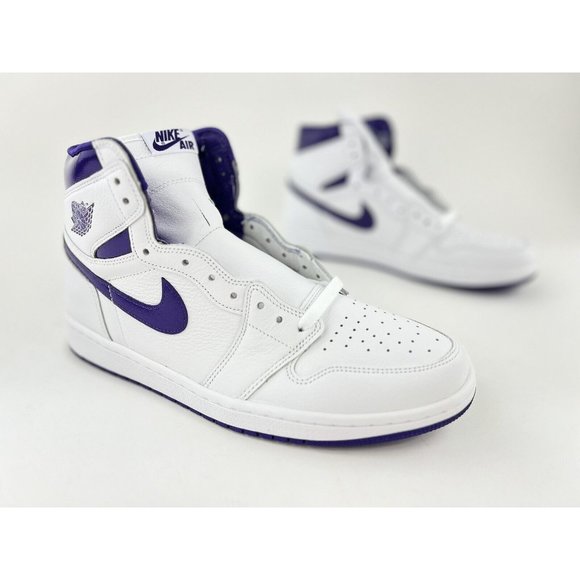 Nike Air Jordan 1 High OG Court Purple Women's Size 11.5 Men's Size 10 Sneakers - Picture 3 of 12